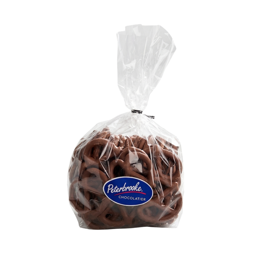 Hand-Dipped Milk Chocolate Covered Pretzel Twists – Gourmet