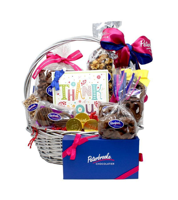 Thank You Chocolate Lovers Gift Basket - Peterbrooke Chocolatier