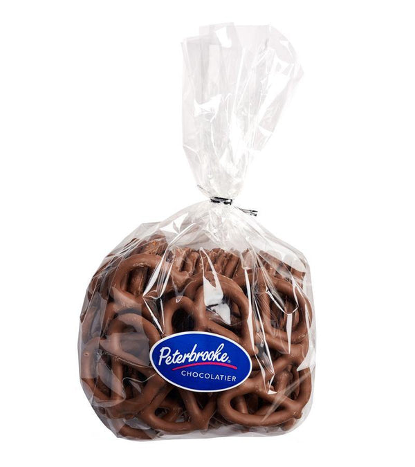 Large Hand-Dipped Milk Chocolate Pretzel Twists - Peterbrooke Chocolatier