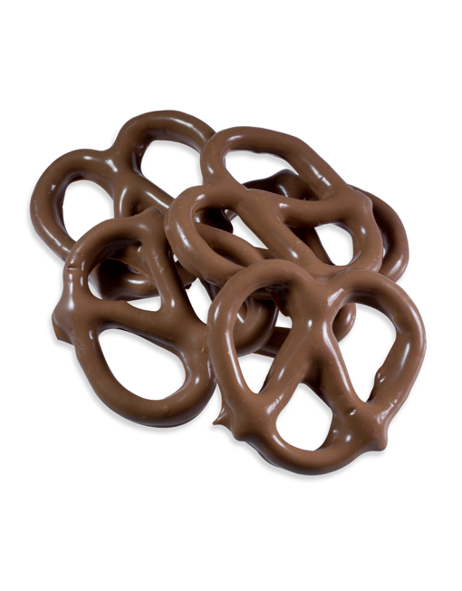 Small Hand-Dipped Milk Chocolate Pretzel Twists - Peterbrooke Chocolatier