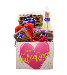 Valentine gift box filled with Valentine themed Peterbrooke chocolate