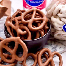 Hand-Dipped Milk Chocolate Covered Pretzel Twists – Gourmet Chocolate Pretzels, 10 oz Bag