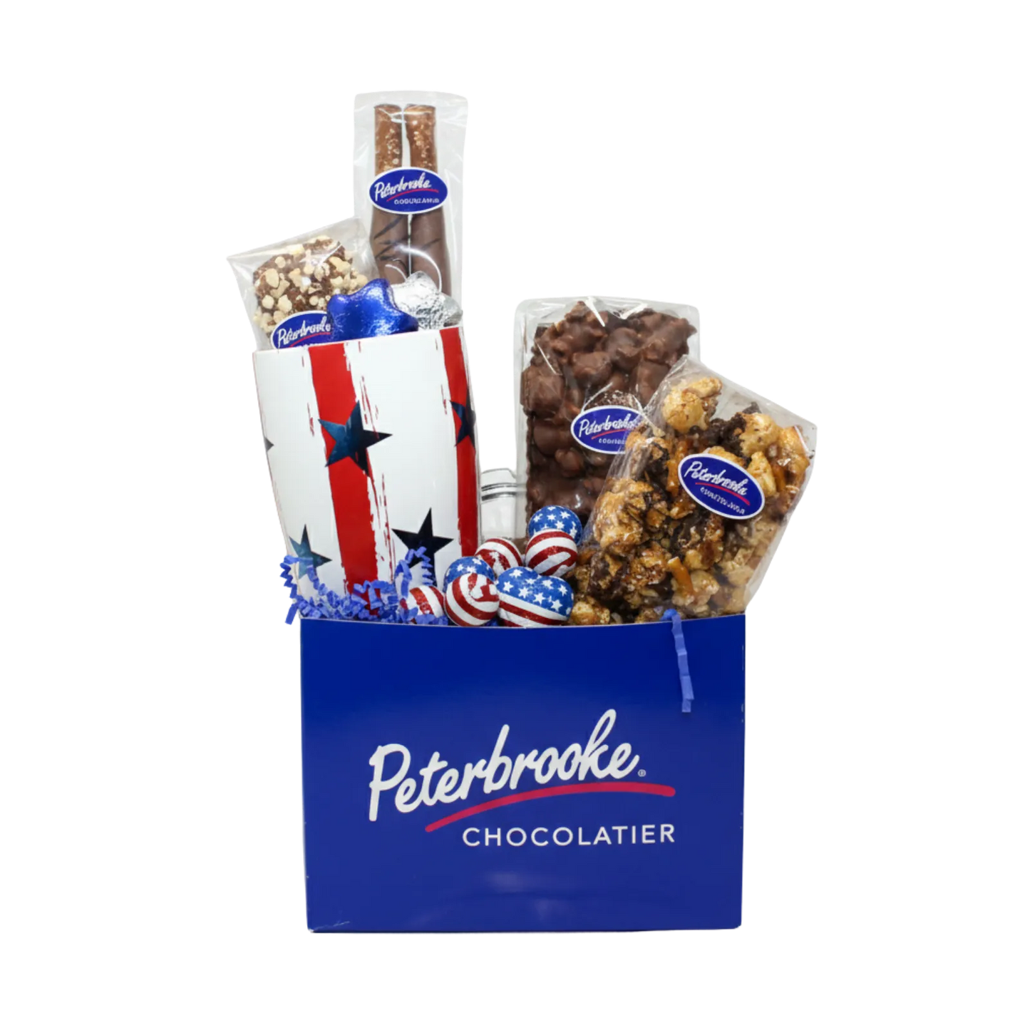 Patriot Tumbler & Treats Gift Box - Peterbrooke Chocolatier
