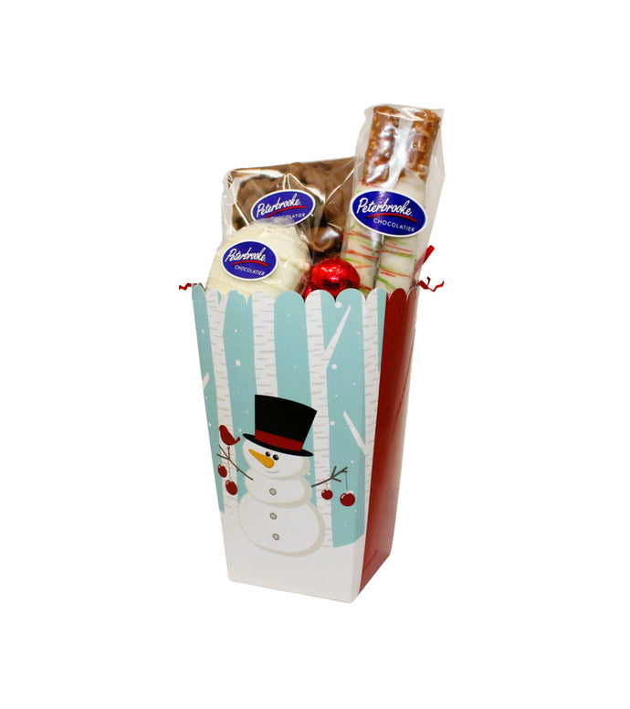 Holiday Snowman Sweet Treats Box – Christmas Chocolate Gift