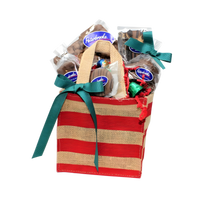 Sweet Surprise Holiday Gift Tote – Christmas Chocolate Gift Basket