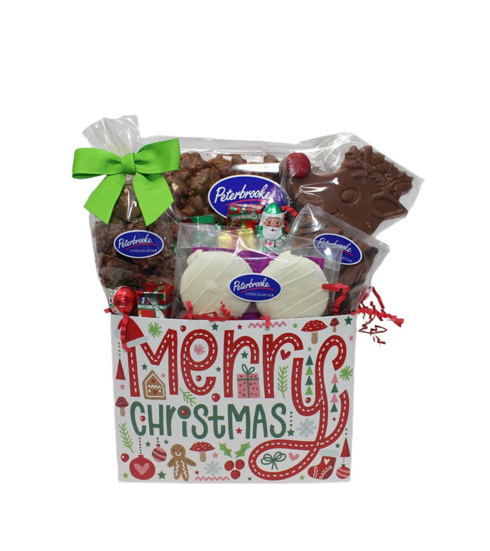 Whimsical Christmas Gift Box of Assorted Chocolates