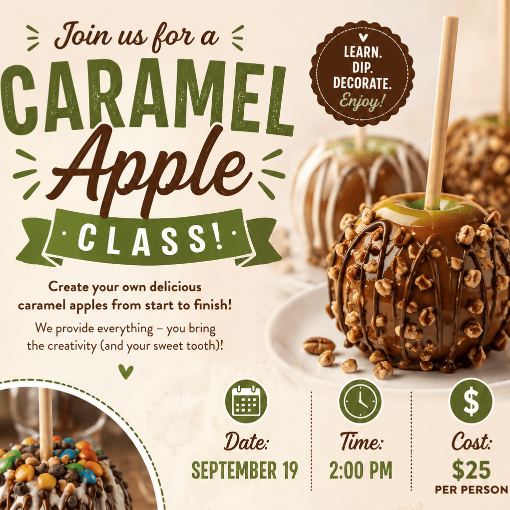 Caramel Apple Parties - St Augustine - Peterbrooke Chocolatier