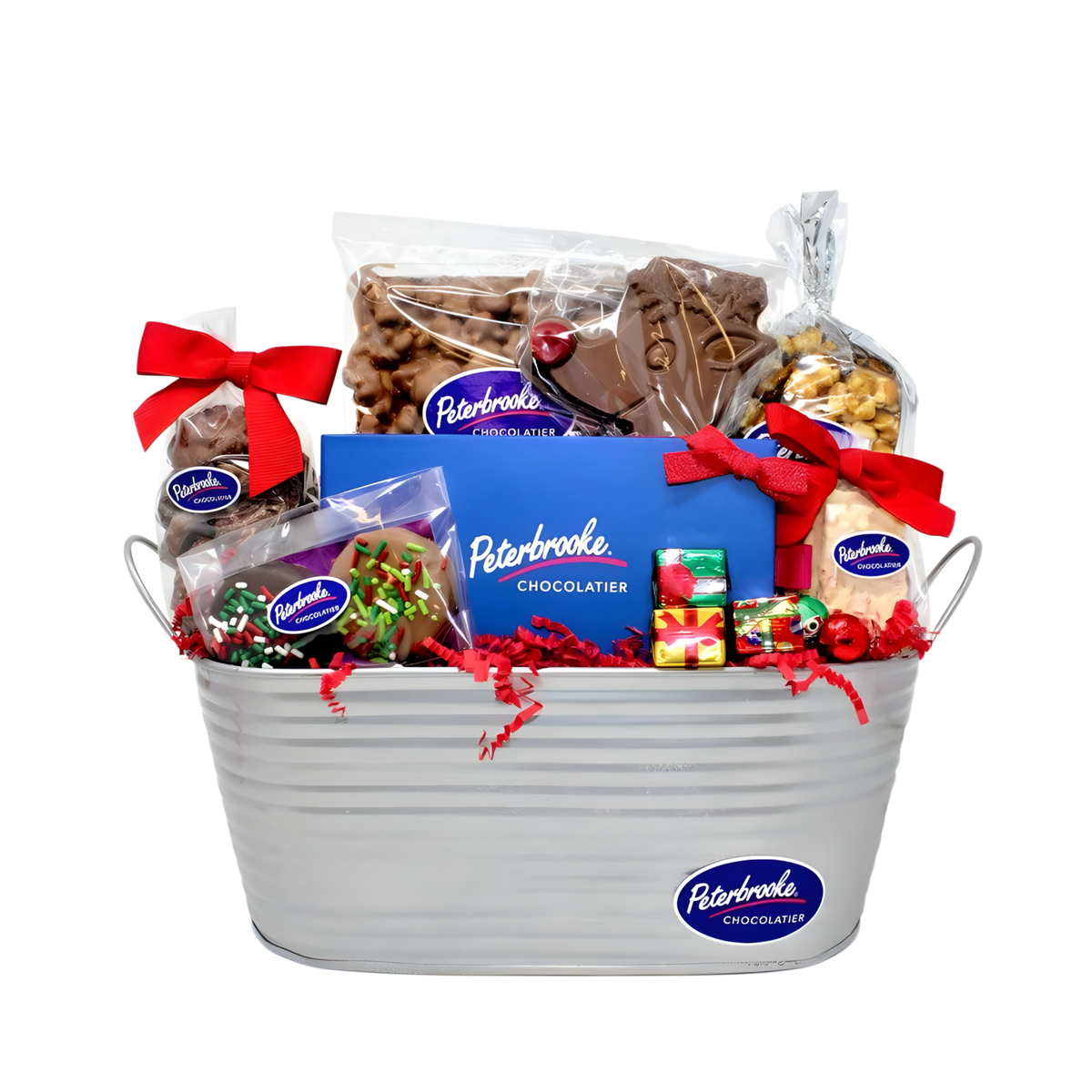 Chocolate Delight Holiday Basket - Peterbrooke Chocolatier