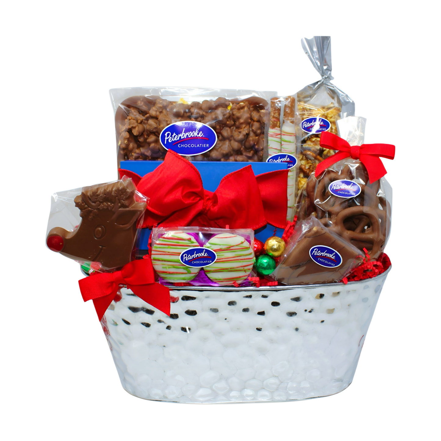 Chocolate Lovers Holiday Gift Tin – Christmas Chocolate Gift Basket - Peterbrooke Chocolatier