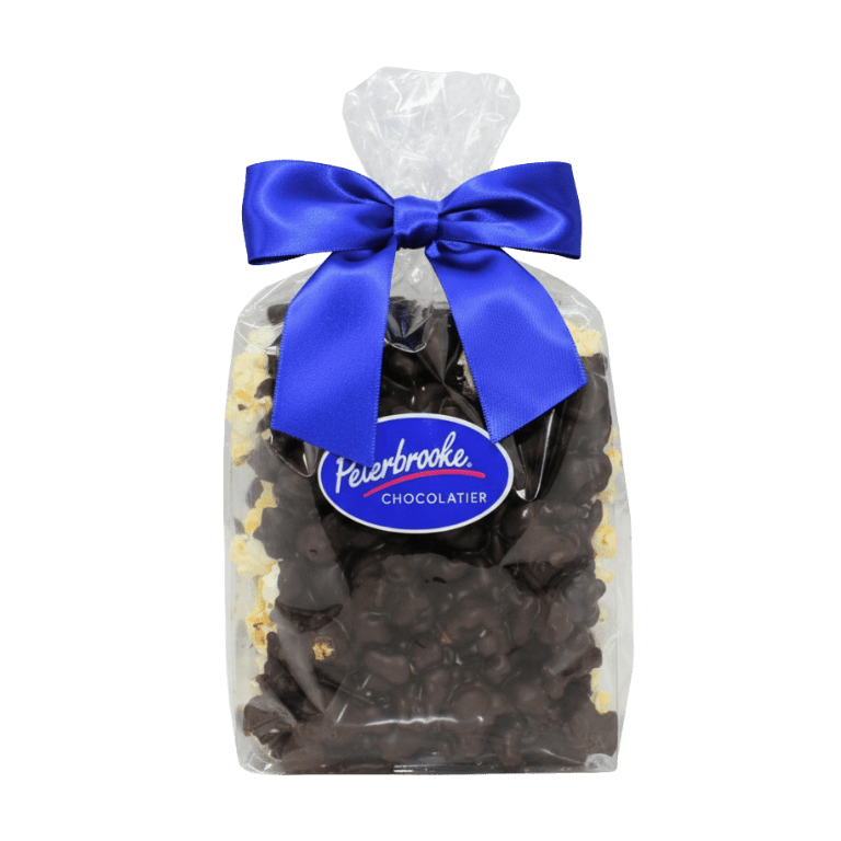 Dark Chocolate Covered Popcorn Duo Gift Bag (2 × 6 oz Bars) - Peterbrooke Chocolatier