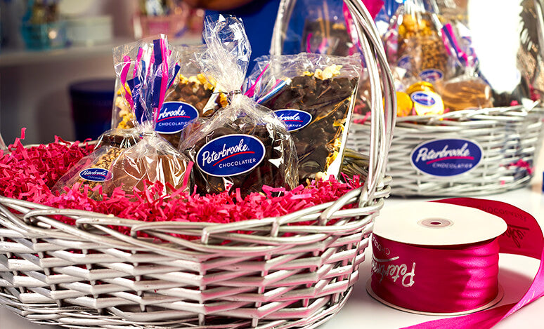Chocolate gift baskets.