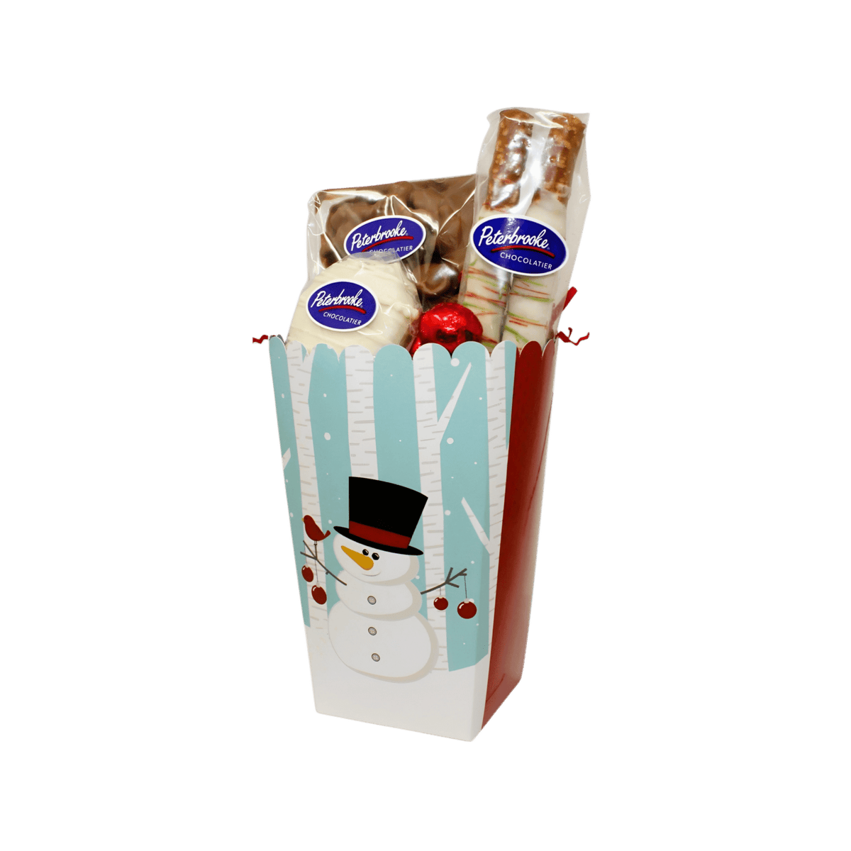 Holiday Snowman Sweet Treats Box – Christmas Chocolate Gift - Peterbrooke Chocolatier