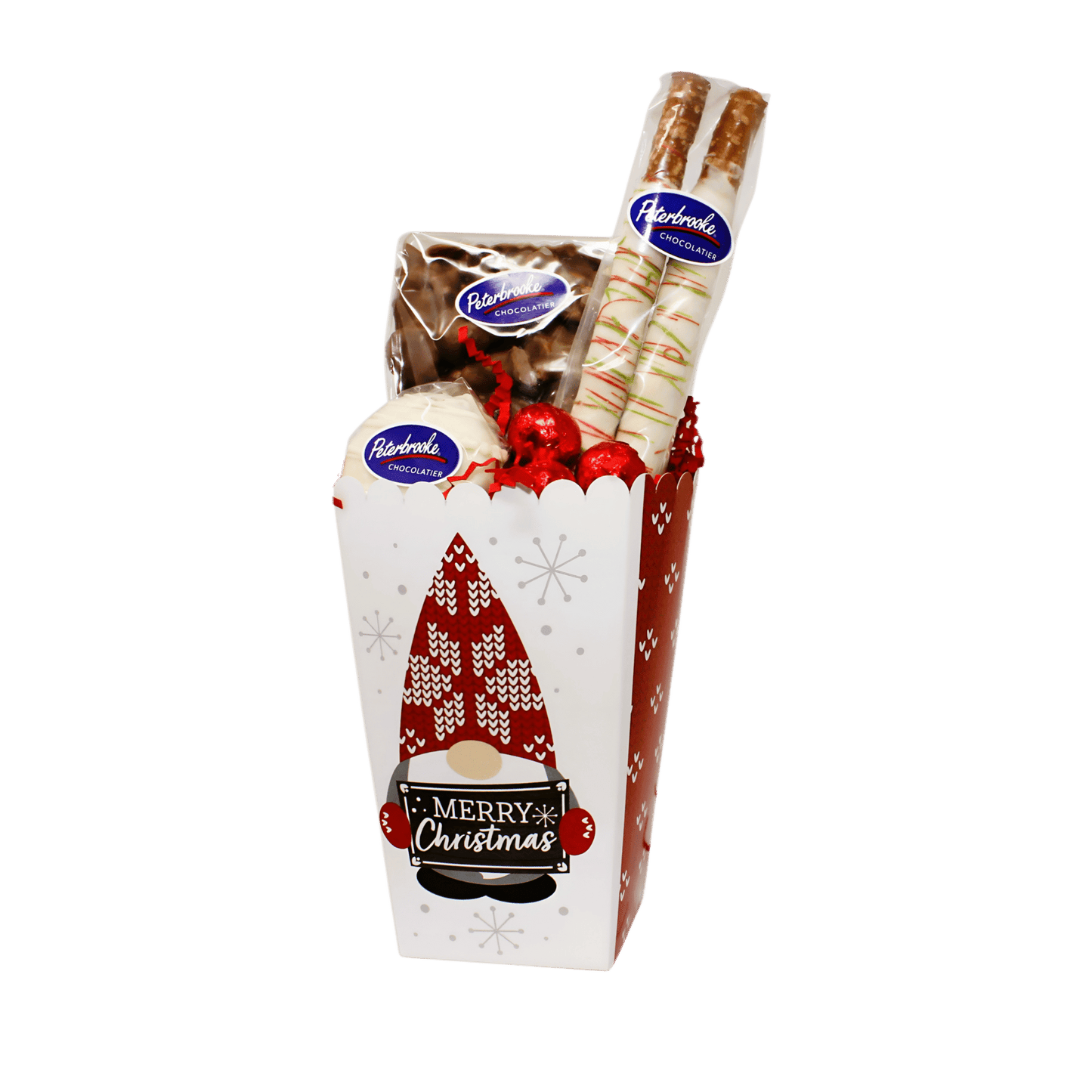 Merry Christmas Gnome Sweet Treats Box – Holiday Chocolate Gift - Peterbrooke Chocolatier