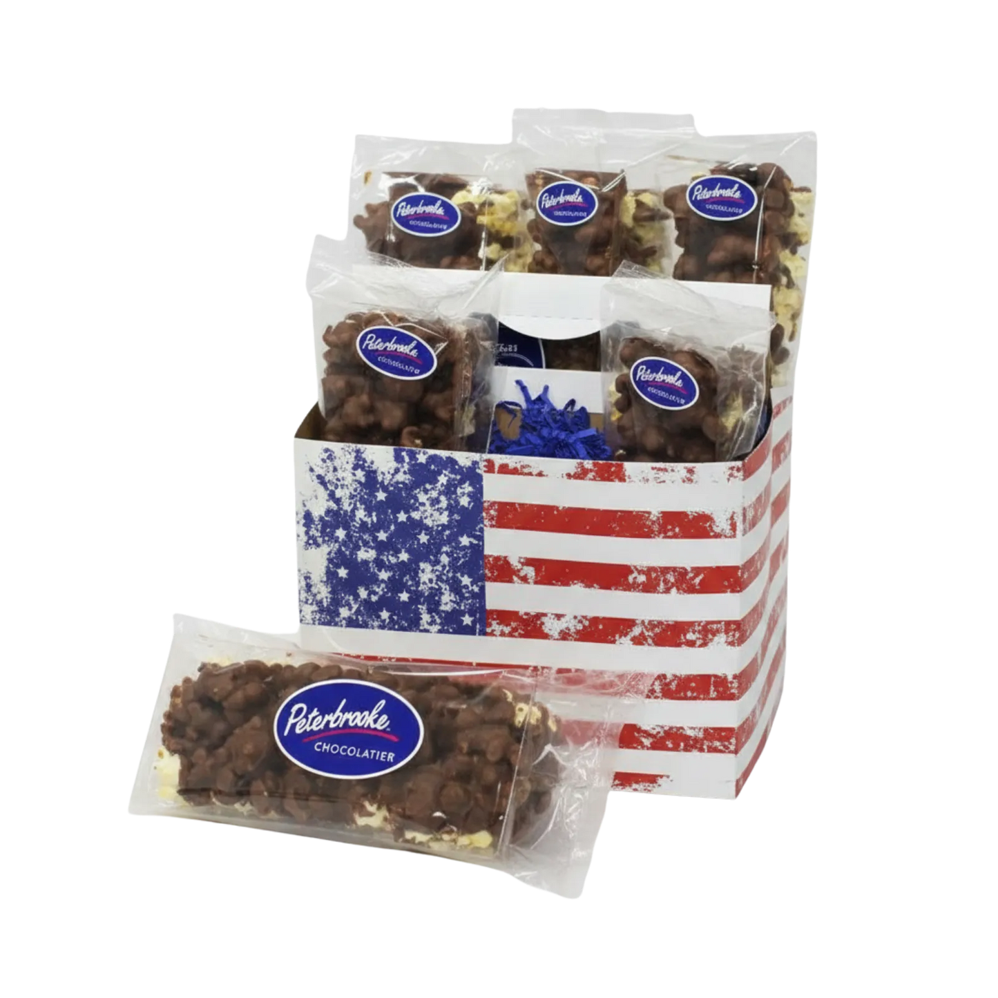 Patriot Chocolate Covered Popcorn 6 pack