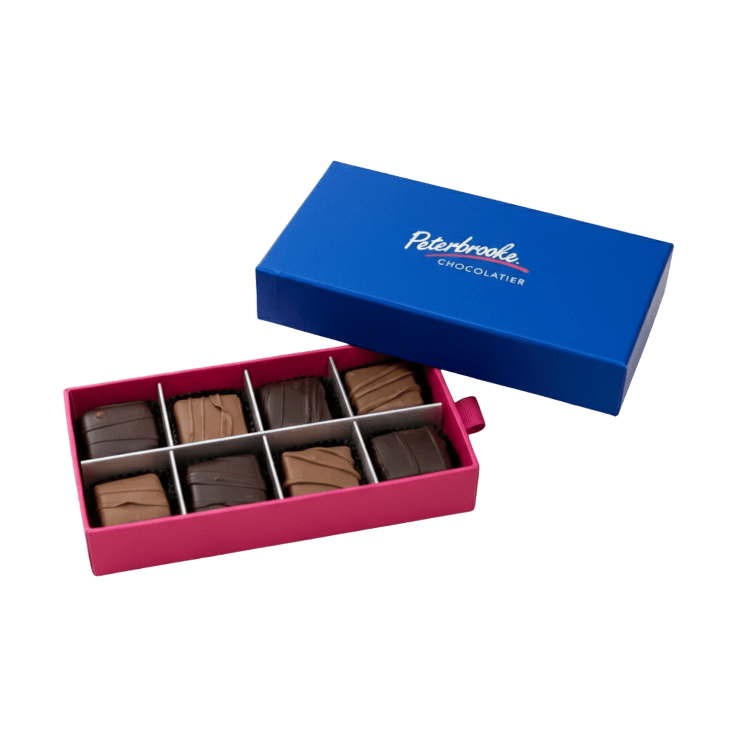 Peanut Butter Meltaways – Handmade Milk and Dark Chocolate Covered Peanut Butter, 8 Piece Box - Peterbrooke Chocolatier