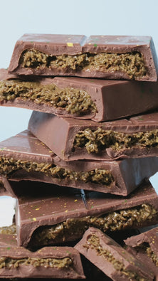 Handmade Gourmet Dubai Chocolate Bar Large