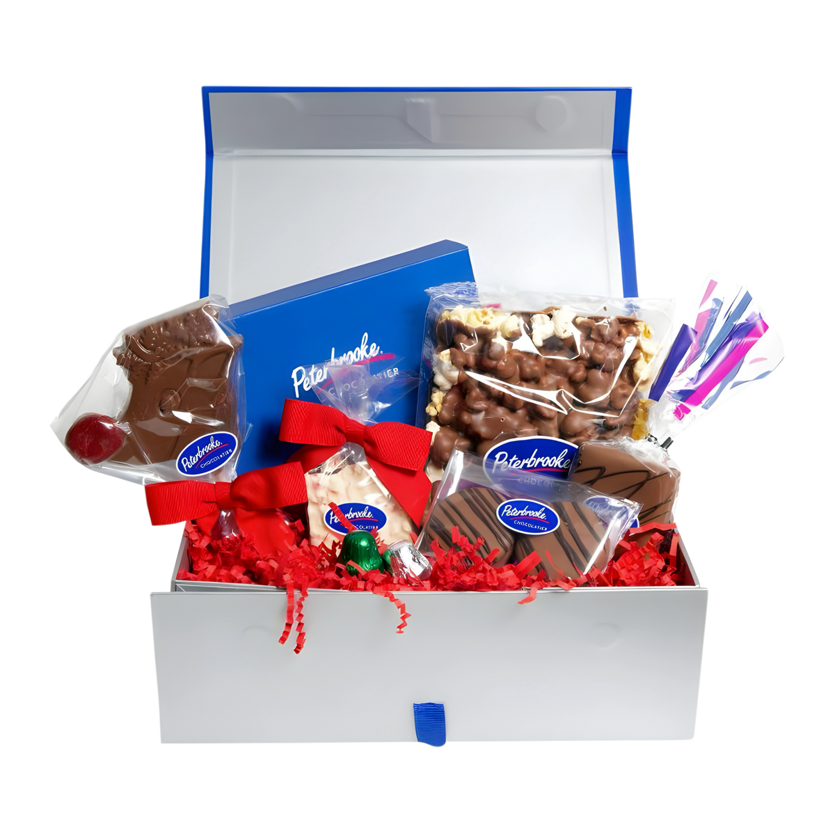 Seasons Greetings Gift Box of Assorted Chocolates – Holiday Chocolate Gift Box - Peterbrooke Chocolatier