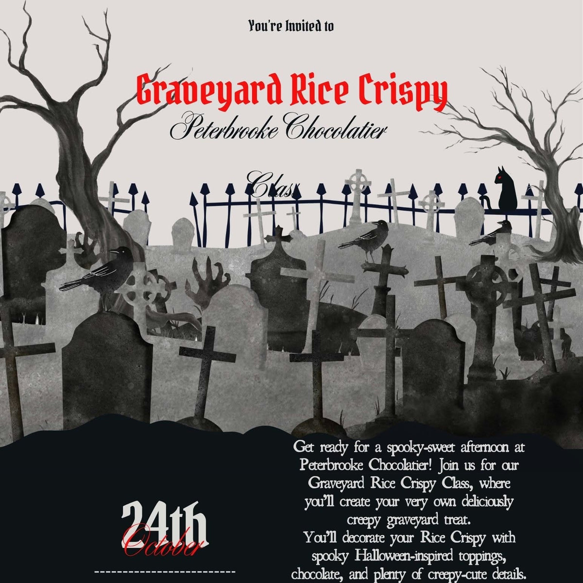 St. Augustine Graveyard Rice Crispy Class - Peterbrooke Chocolatier