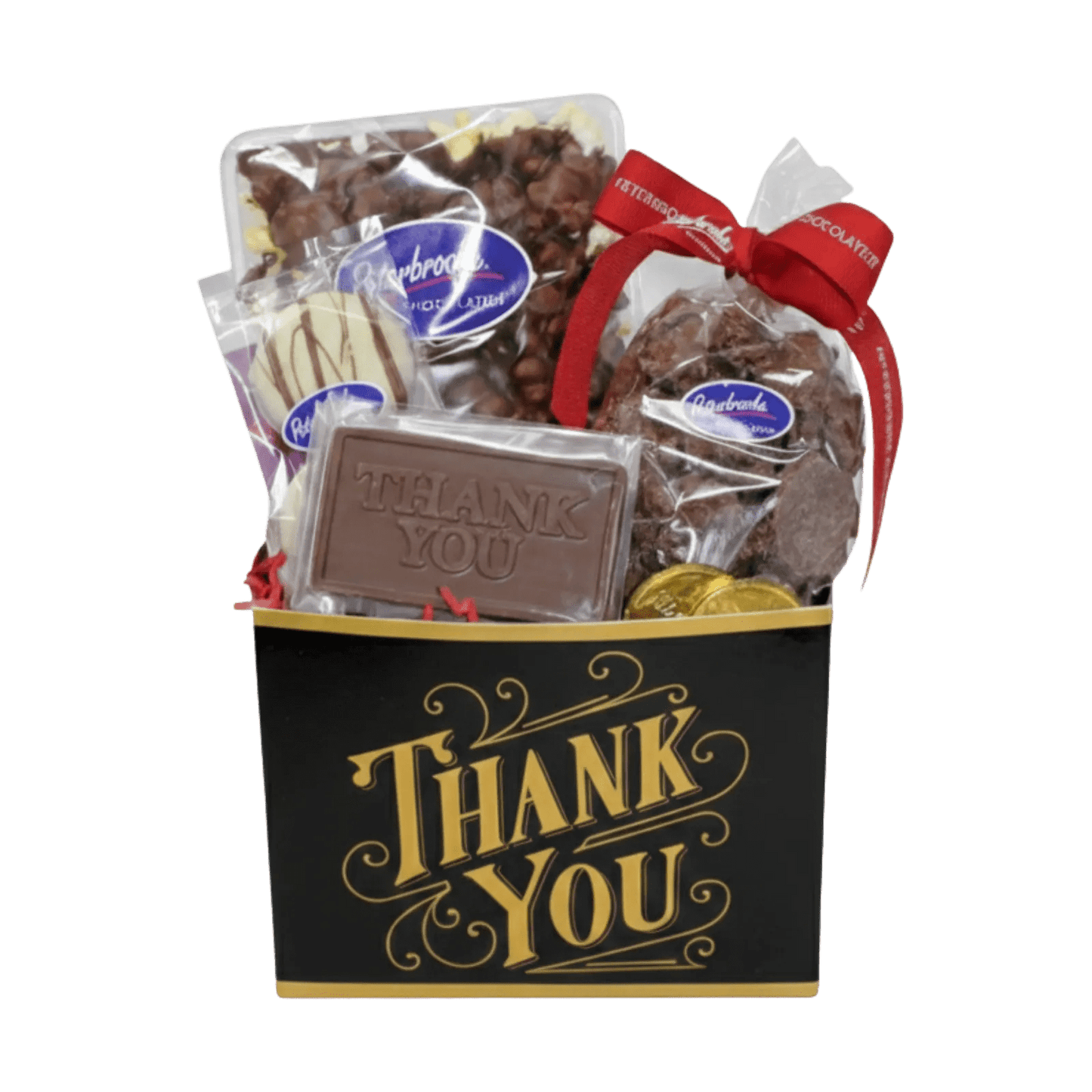 Thank You Black & Gold Gift Box - Peterbrooke Chocolatier