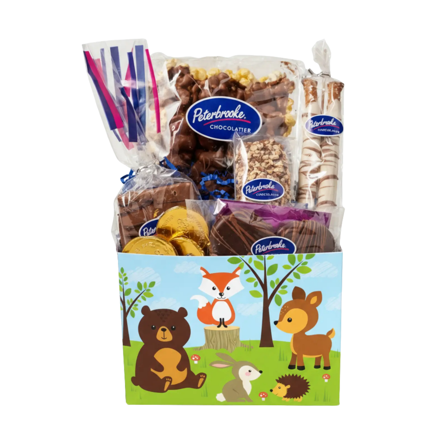 Woodland baby animals gift box