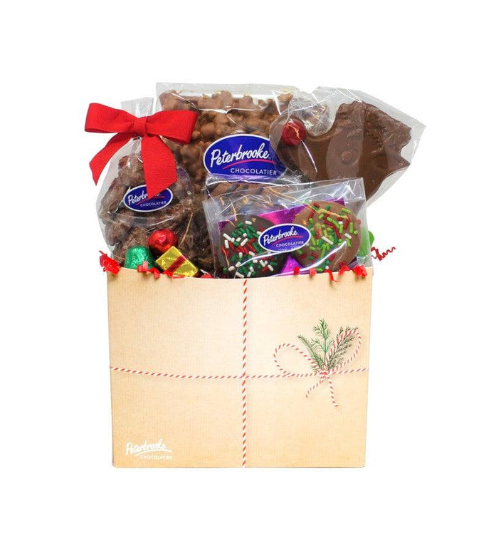 Wrapped Holiday Gift Box of Assorted Chocolates - Peterbrooke Chocolatier