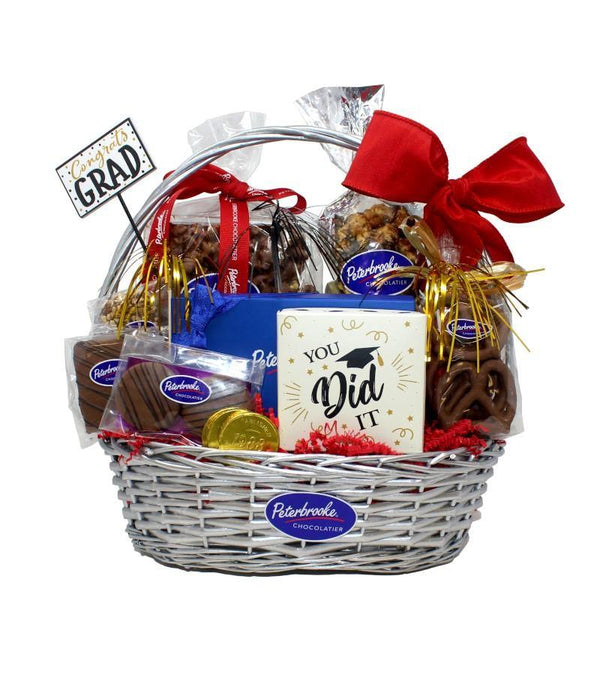 Graduation Chocolate Delights Gift Basket - Peterbrooke Chocolatier