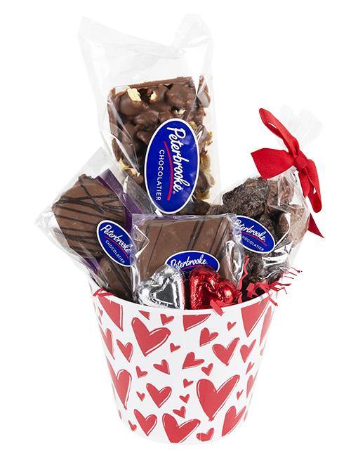 Valentine Hearts Gift pail - small - Peterbrooke Chocolatier