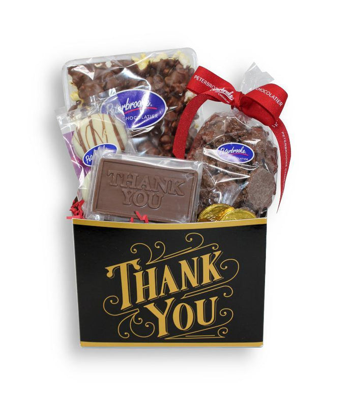 Thank You Black & Gold Gift Box - Peterbrooke Chocolatier