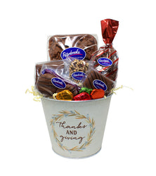 Thanks and Giving Gift Bucket
