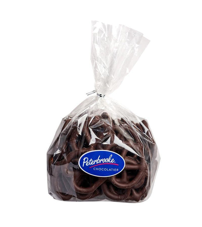 Large Hand-Dipped Dark Chocolate Pretzel Twists - Peterbrooke Chocolatier