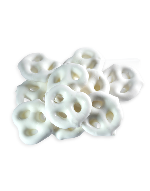 Large Hand-Dipped White Chocolate Pretzel Twists - Peterbrooke Chocolatier