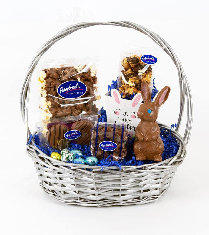Wicker Easter Basket for Boys - Peterbrooke Chocolatier
